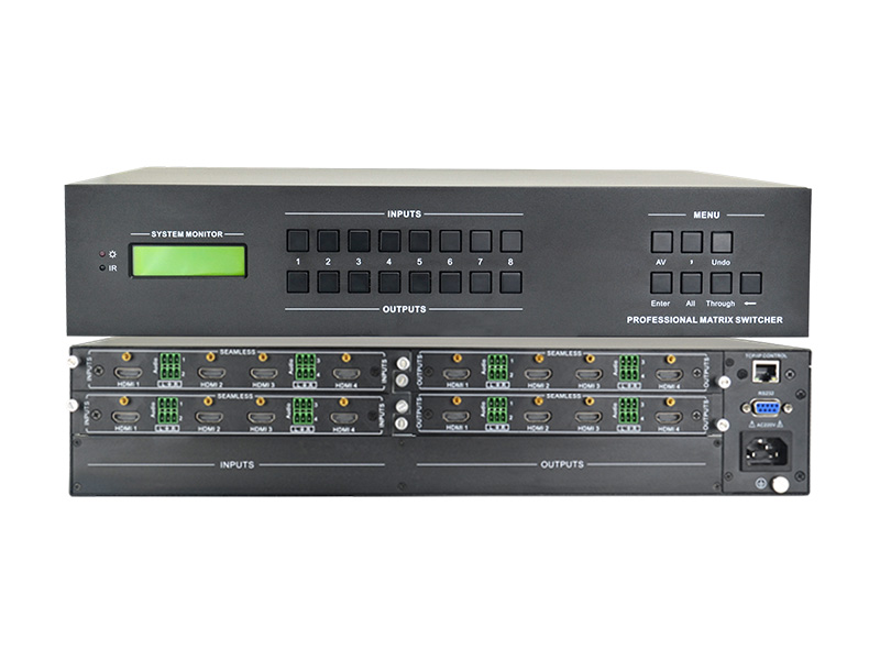 8路高清混合插卡矩阵主机